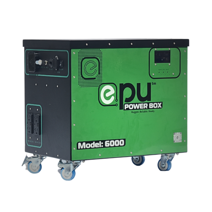 epu™ Power Box. Model: 6000- portable energy storage